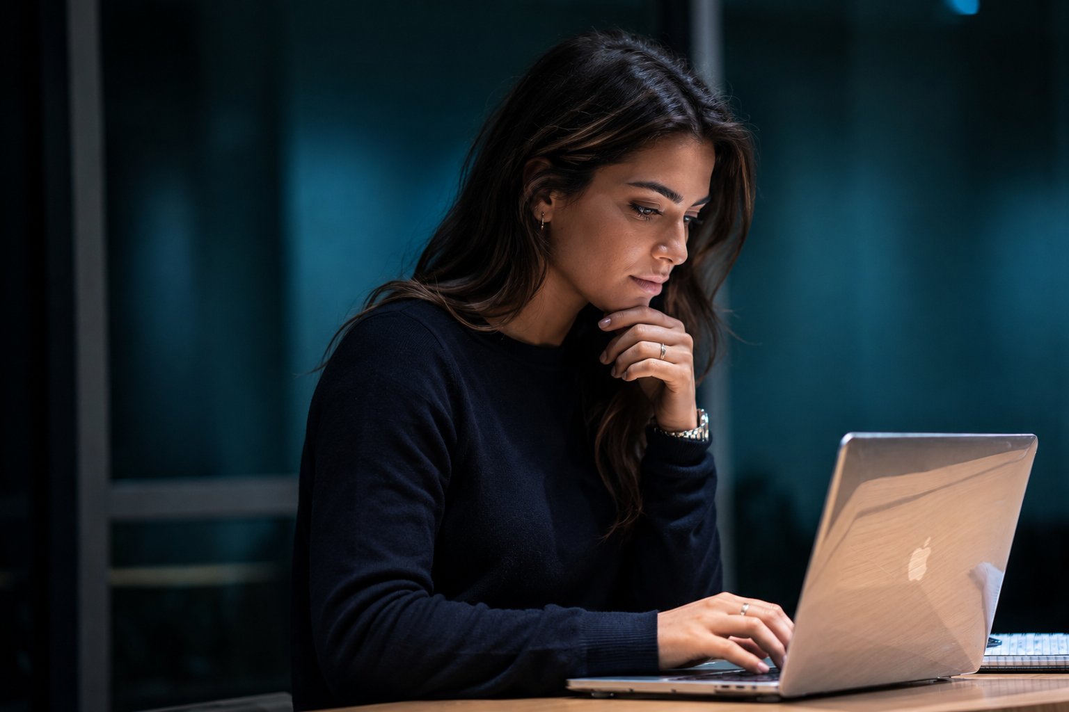 Knowledge worker affaticato dalla nebbia mentale davanti al computer, sintomo target di rhodiola rosea